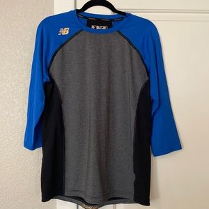New Balance Baseball 3/4 sleeve athletic shirt